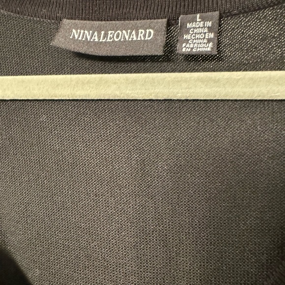 Black and White Knit Flaired Sweater Dress - NWT Large - Picture 2 of 5